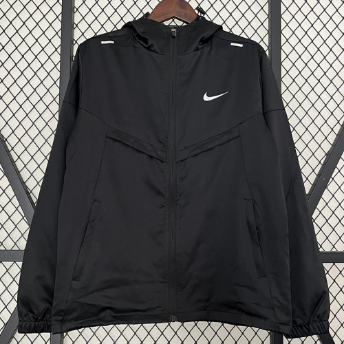 2024 New NK Black Windbreaker（连帽、背下小字）