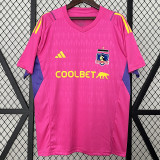 24/25 Colo-Colo Pink Goalkeeper Fans Soccer Jersey