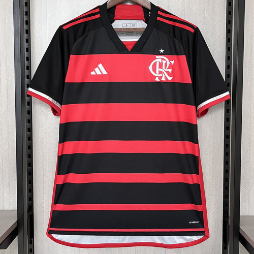 24/25 Flamengo Home Fans Soccer Jersey#With Advertisements(球迷版带广告)