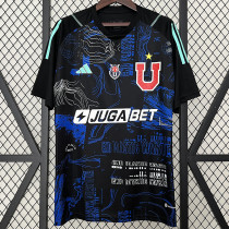 24/25  Universidad De Chile Black Goalkeeper Fans Soccer Jersey