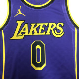 22/23 LAKERS WESTBROOK #0 Purple Top Quality Hot Pressing NBA Jersey (Trapeze Edition)