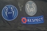 2014/2015 RMA Away Black Long Sleeve Retro Soccer Jersey (长袖)