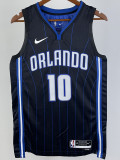 22/23 Magic BOL #10 Black Top Quality Hot Pressing NBA Jersey（黑色条纹）