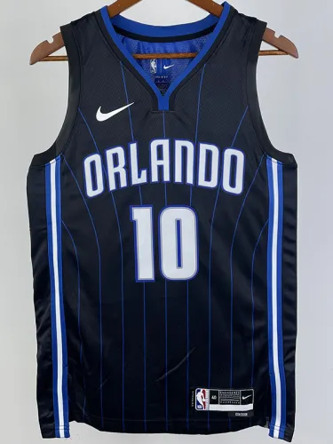 22/23 Magic BOL #10 Black Top Quality Hot Pressing NBA Jersey（黑色条纹）