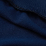 24/25  ARS Dark Blue Hooded  Half Pull Tracksuit(Add Fluff)  (半拉链、加绒F607)