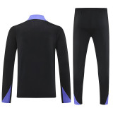 25/26 BAR Black  Half Pull Tracksuit  (半拉链)