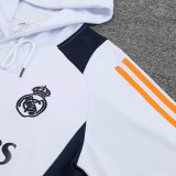 24/25 RMA White Hooded  Tracksuit(白色宝蓝裤）