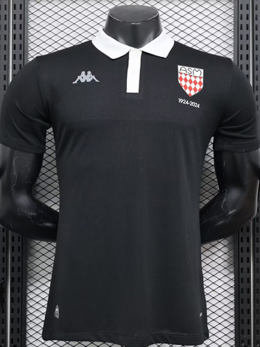 24/25 Monaco Black Commemorative Edition  Player Version Soccer Jersey