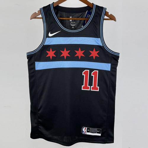 2019 BULLS DEROZAN #11 Black City Edition Top Quality Hot Pressing NBA Retro Jersey