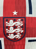 2024 England White and Red Special Edition Player Version Soccer Jersey