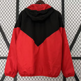 23/24 Man Utd Black Red Windbreaker