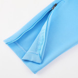 25/26  Sky Blue & Royal Blue Jacket Tracksuit NK12