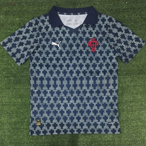 25/26  Portugal Pattern Blue  Training shirts