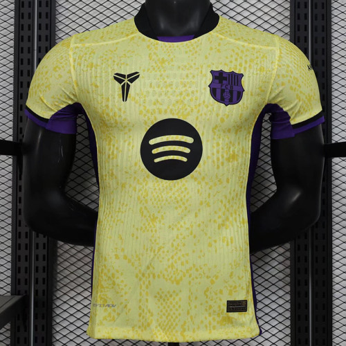 24/25 BAR Yellow Special Edition  Player Version Soccer Jersey(大胸花）