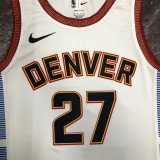 22/23 Nuggets MURRAY #27 White City Edition Top Quality Hot Pressing NBA Jersey
