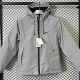 24/25 A801 NK White Thickened Assault  Hooded Windbreaker (加厚冲锋衣）