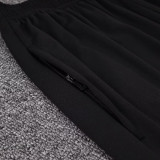 24/25  Portugal Black Kids  Half Pull Tracksuit  (童装)(半拉链)