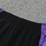 24/25 RMA Black &purple Hooded  Tracksuit(紫色边)