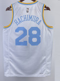 22/23 LAKERS HACHIMURA #28 White Retro Top Quality Hot Pressing NBA Jersey