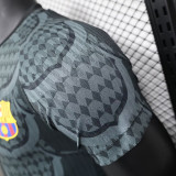 24/25 BAR Grey Blck Team logo Player Version Soccer Jersey