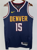 22/23 Nuggets JOKIC #15 Royal Blue Top Quality Hot Pressing NBA Jersey