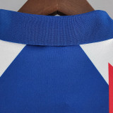 1988/1990 France Home Long Sleeve Retro Soccer Jersey (长袖)