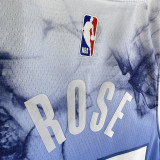 23/24 Timberwolves ROSE #25 Blue City Edition Top Quality Hot Pressing NBA Jersey