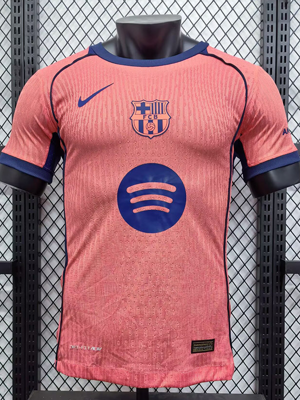 25/26 BAR Orange Special Edition Player Version Soccer Jersey(队标)