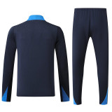 24/25 CHE Sapphire Blue Player version Half Pull Tracksuit  (球员版、半拉链)