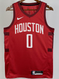 2018/2019 ROCKETS WESTBROOK #0 Red Retro Top Quality Hot Pressing NBA Jersey