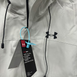 24/25 UA White Single Layer Hooded Windbreaker#F707