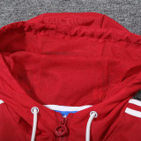 23/24 Man Utd Red Black Windbreaker