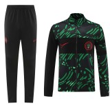 24/25  Nigeria Black Green Jacket Tracksuit(01)