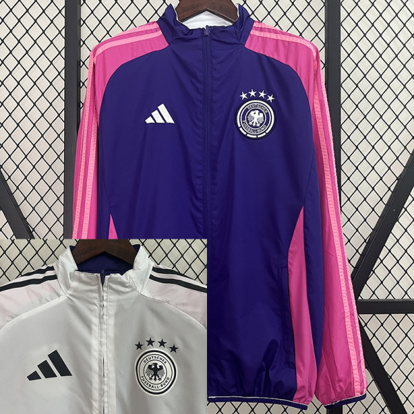 24/25 Germany White & Purple Double Sided Windbreaker (双面风衣)