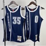 2015/2016 OKC DURANT #35 Royal Blue Retro Top Quality Hot Pressing NBA Jersey
