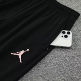 24/25  PSG Jordan Black Player version Half Pull Tracksuit  (半拉链)