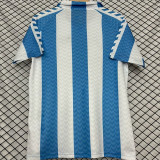 2024 Málaga CF  White and Blue Commemorative Edition Fans Soccer Jersey