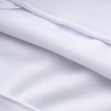24/25 Germany White Hooded  Half Pull Tracksuit(Add Fluff)  (半拉链、加绒F595)