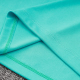 24/25 Brazil Lake Blue Polo Collar Pants Set(C1107)
