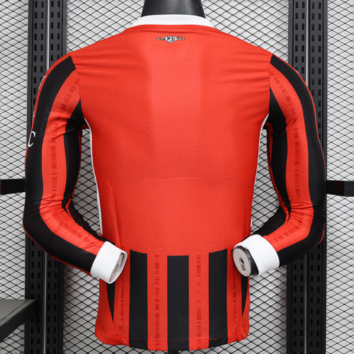 24/25 ACM Home  Player Version  Long  Soccer Jersey（长袖球员）