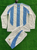 24/25  Argentina Home Kids Long sleeve Soccer Jersey （童装长袖）