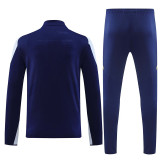 24/25 RMA Sapphire Blue Player version  Half Pull Tracksuit  (球员版、半拉链)