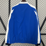 24/25 Argentina White & Blue Stripe Retro Double Sided Windbreaker (双面风衣)