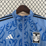 24/25  Tigres UANL Yellow & Blue Double Sided Windbreaker (双面风衣)