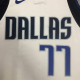 22/23 Dallas Mavericks DONCIC #77 White Home Top Quality Hot Pressing NBA Jersey
