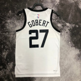 22/23 TIMBERWOLVES GOBERT #27 White City Edition Top Quality Hot Pressing NBA Jersey