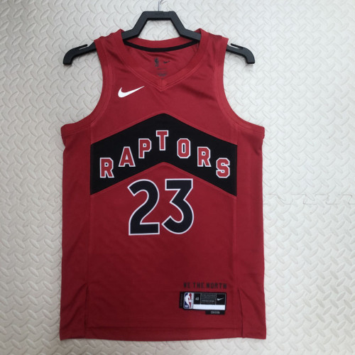22/23 Raptors VANVLEET #23 Red Top Quality Hot Pressing NBA Jersey