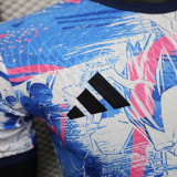 24/25 Japan Whit & Blue Comic  Player Version Soccer Jersey
