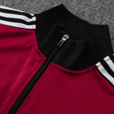 25/26  Man Utd Maroon Kids Jacket Tracksuit #E967(童装)