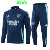 24/25  ARS Dark Blue  Half Pull Kids Tracksuit  (儿童、半拉链)